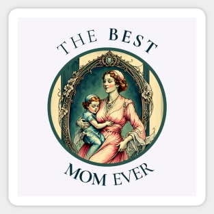 International Women’s Day march 2023. THE BEST MOM EVER FINE ART VINTAGE STYLE OLD TIMES Sticker